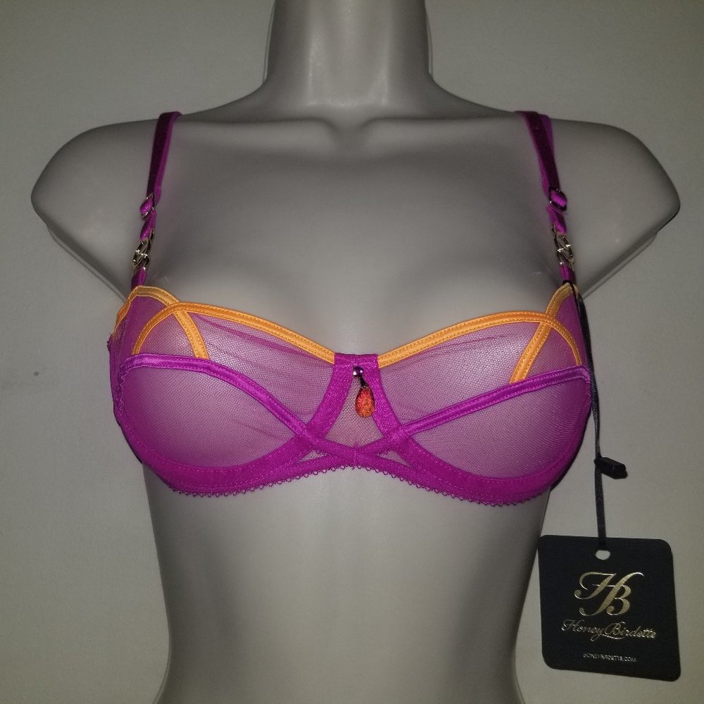 Honey Birdette Saskia Magenta Bra new with tag